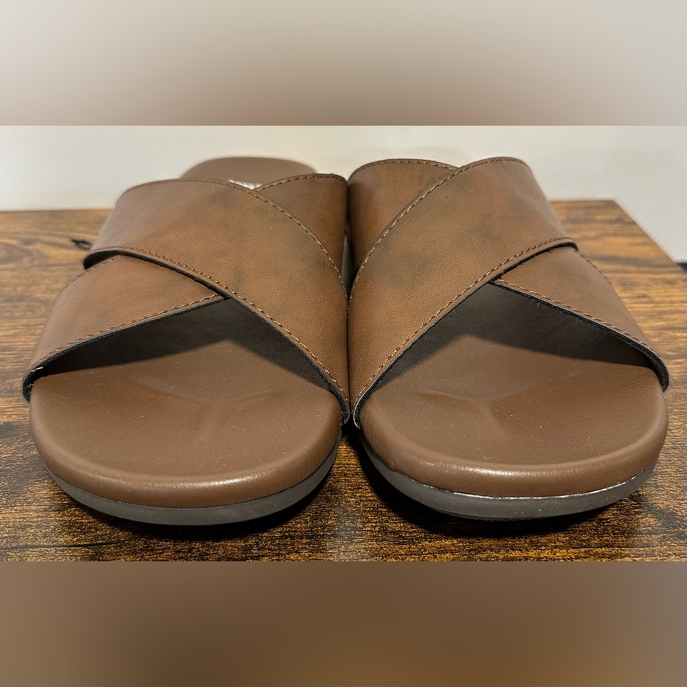 Frye and Co. Men’s Rocco Dark Brown Slide Sandals NWT Size 7 - Picture 9 of 9